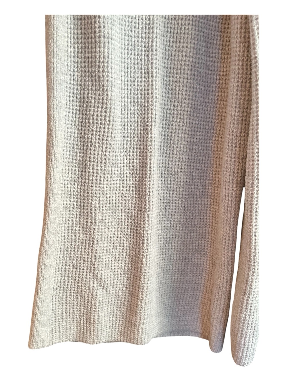 Aerie Cozy Up Waffle Knit Skater Pants Oversized Loungewear Heather Gray Large - Picture 3 of 13